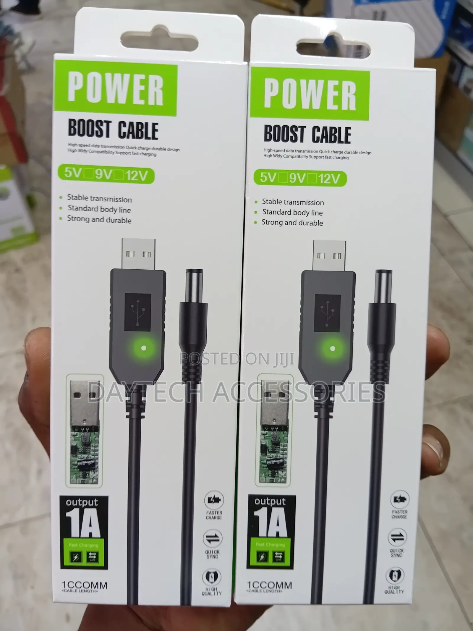 12w Power Boost Router Cable Usb to Dc Step-Up Converter (5v, 9v, 12v)