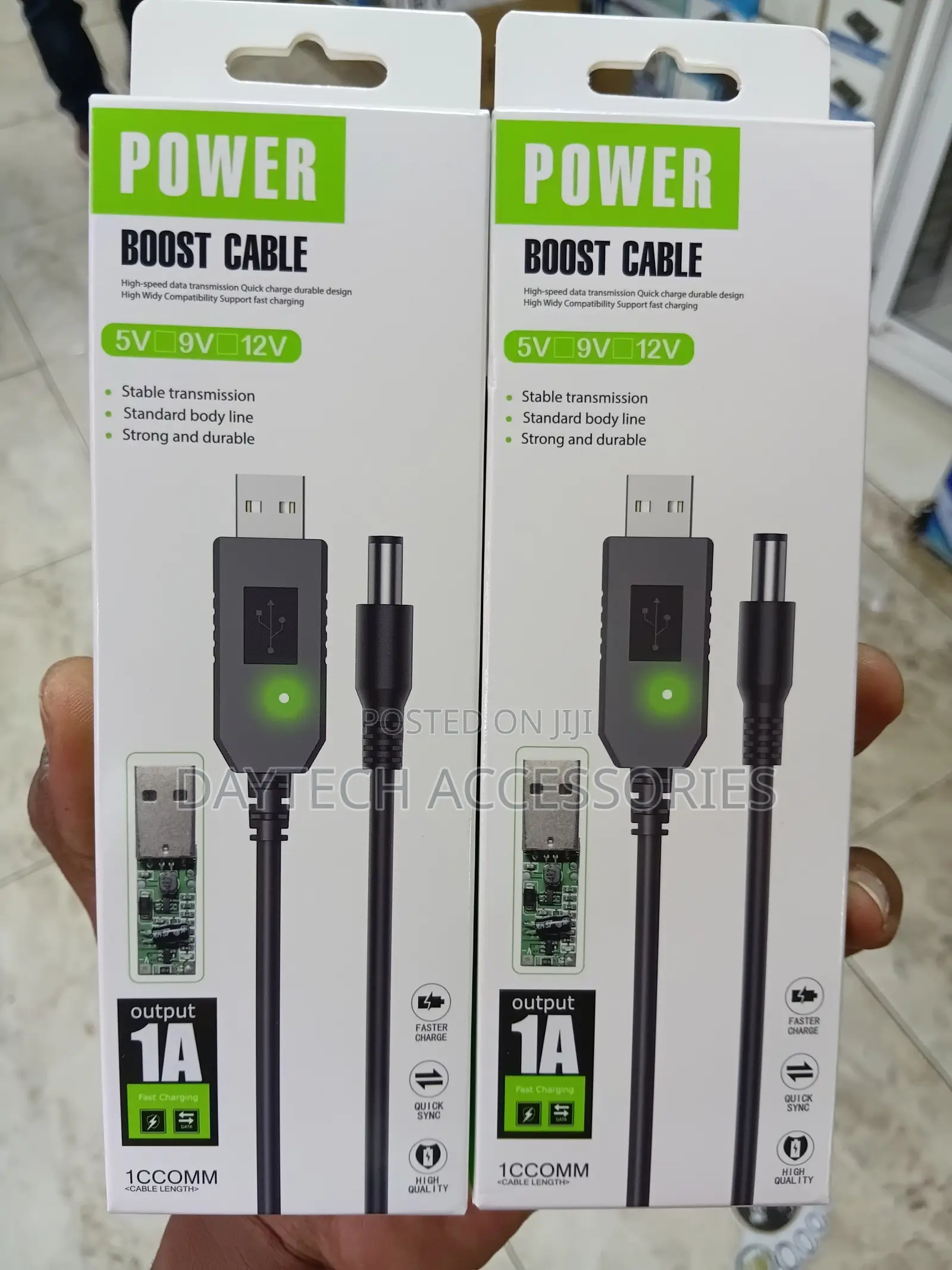 12w Power Boost Router Cable Usb to Dc Step-Up Converter (5v, 9v, 12v)
