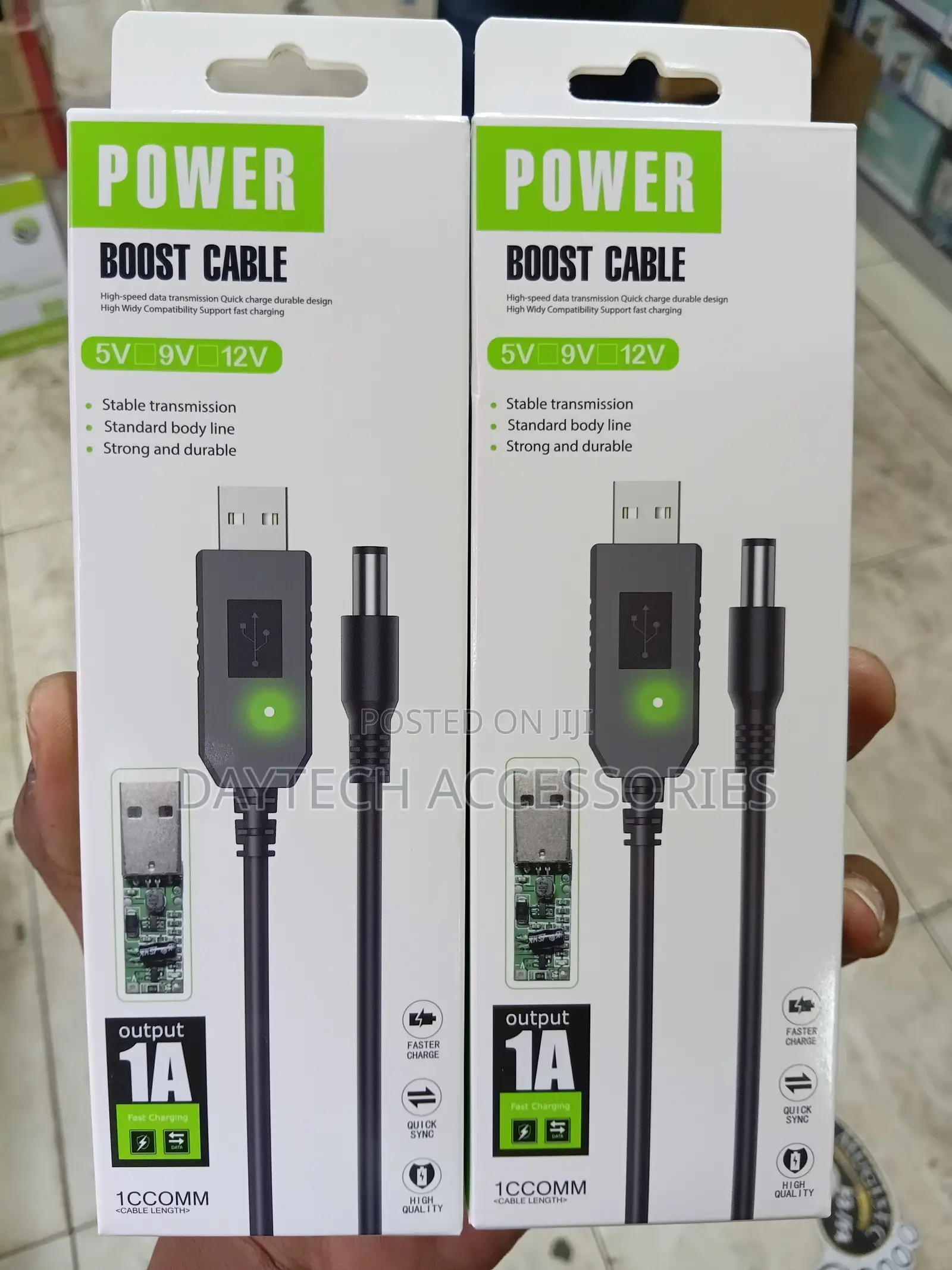 12w Power Boost Router Cable Usb to Dc Step-Up Converter (5v, 9v, 12v)