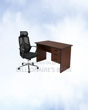 Compact 1m Desk - High-Back Ergonomic Mesh Chair for Desk Productivity