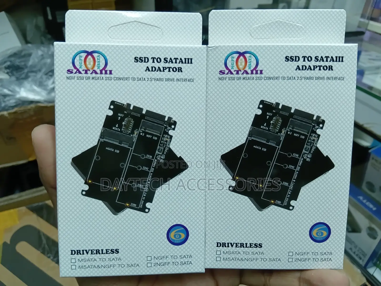 2 In 1 M.2 Ngff Msata Ssd To 3.0 Adapter Card