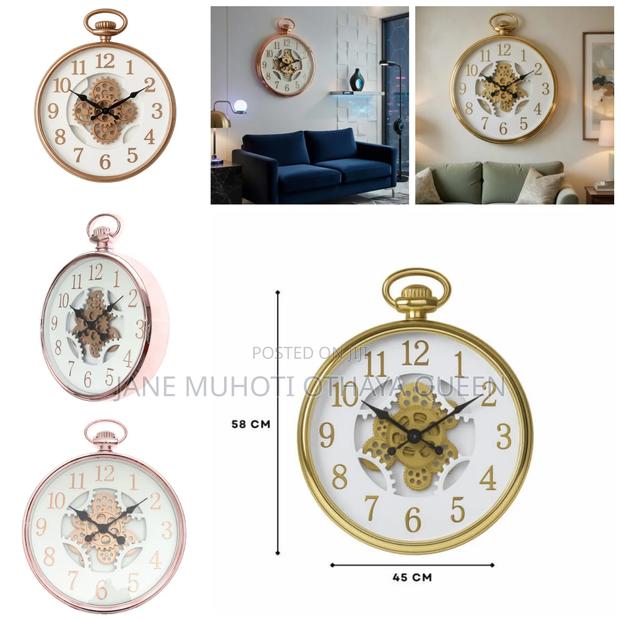Modern and Distinctive Decorative Wall Clock - thumbnail 2