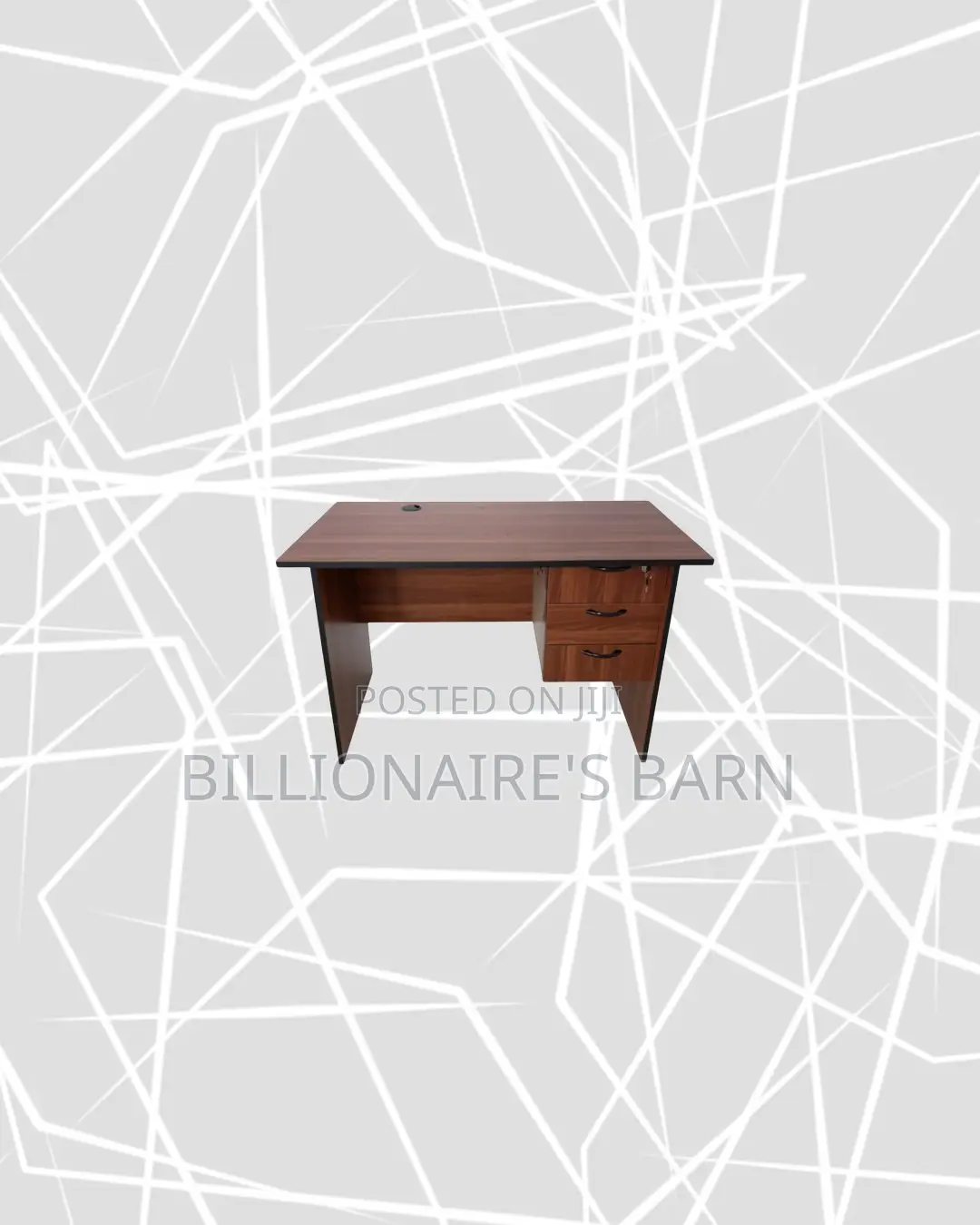 Compact 1m Wooden Desk for Focused Home Office Work