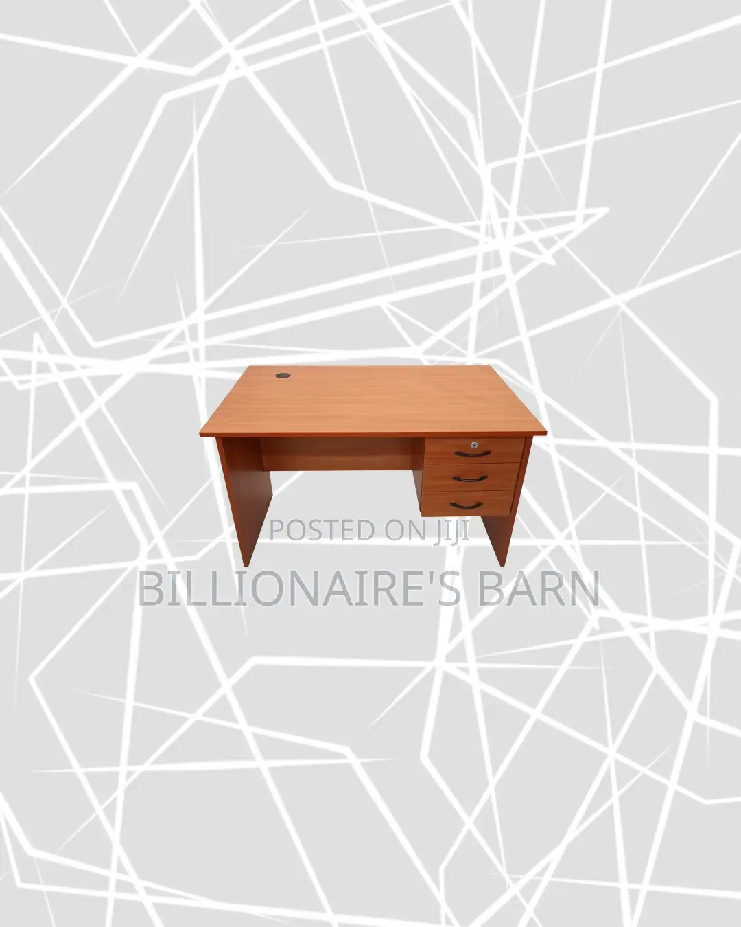 Compact 1m Wooden Desk for Smooth Computer Work Routines