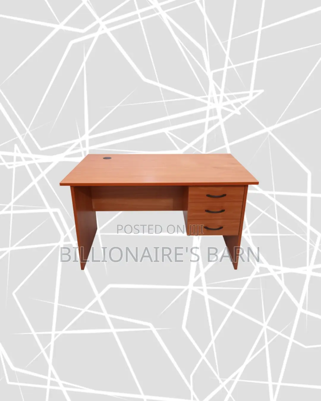 Compact 1m Wooden Desk for Neat Reading and Revision