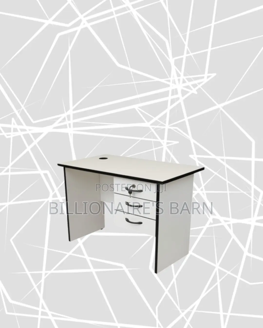 Compact 1m Wooden Desk for Daily Paperwork and Tasks
