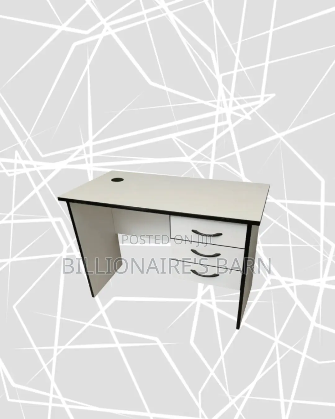 Compact 1m Wooden Desk for Daily Paperwork and Tasks