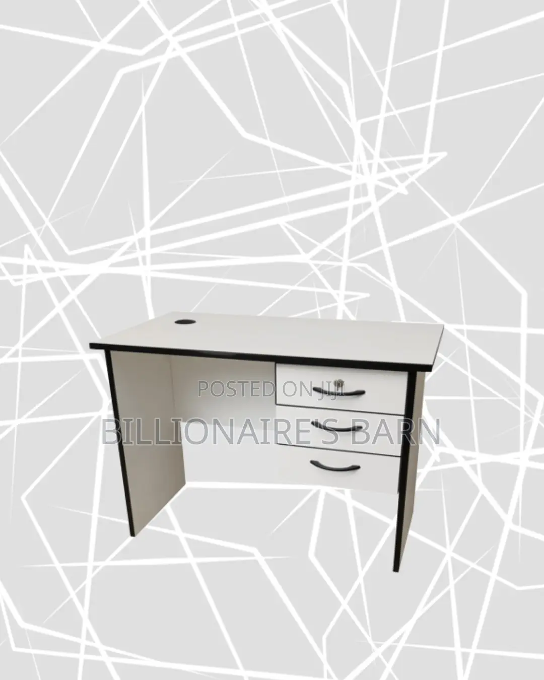Compact 1m Wooden Desk for Daily Paperwork and Tasks