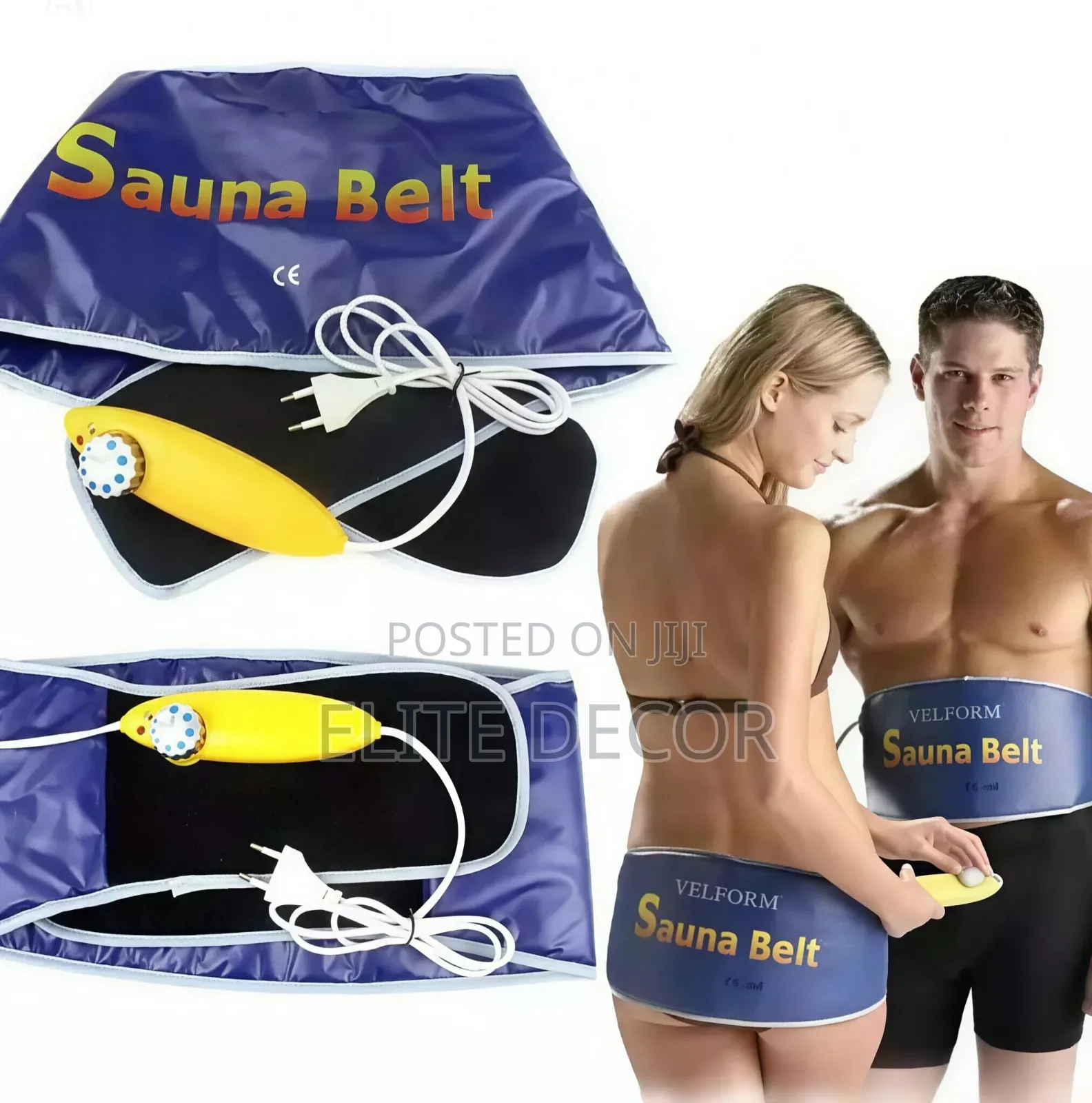Sauna Slimming Massage Belt Waist Body Massager for Weight Loss