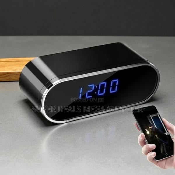 1080p Full Hd Wifi Alarm Table Clock Hidden Spy Camera