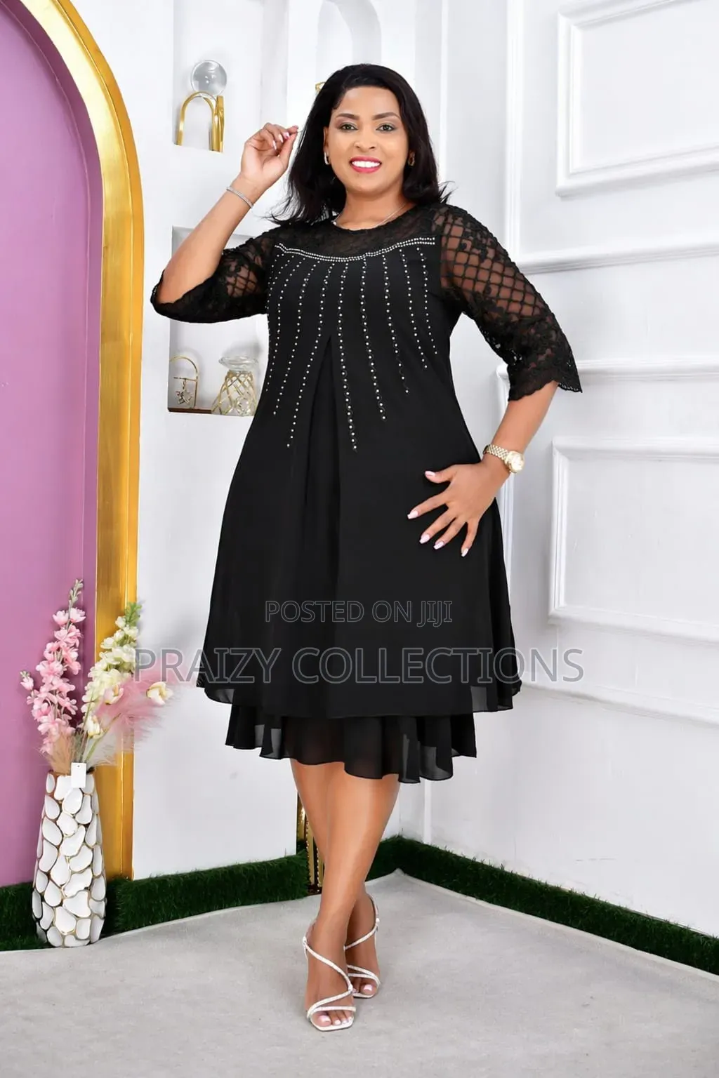 Crissy Moran Premium Chiffon Dress – Elegant Timeless