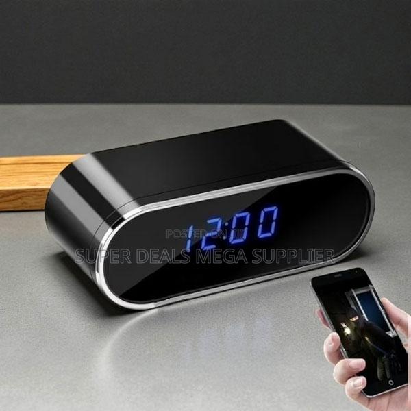 Baby Monitor Wifi Alarm Table Clock Hidden Spy Camera