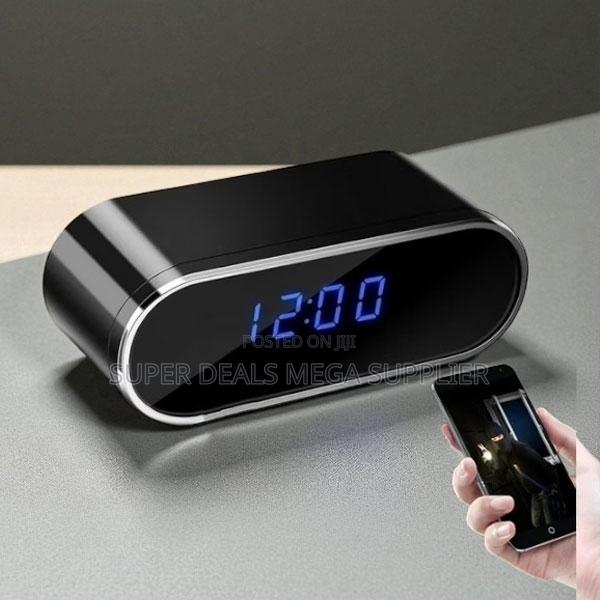 Motion Detection Wifi Alarm Table Clock Hidden Spy Camera