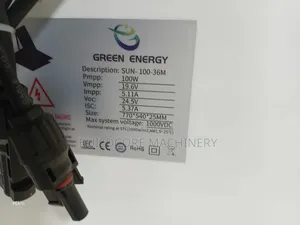 Green Energy 100watts Solar Pannel