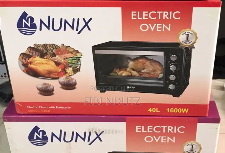 New Nunix 40l Electric Oven/40l Oven