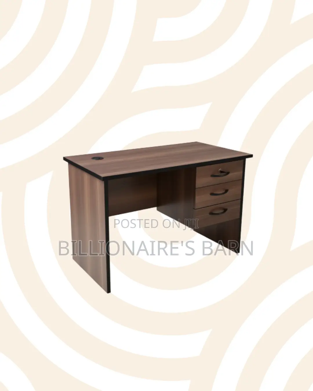Compact 1.2m Wooden Desk With Drawers for Focused Home Office Work