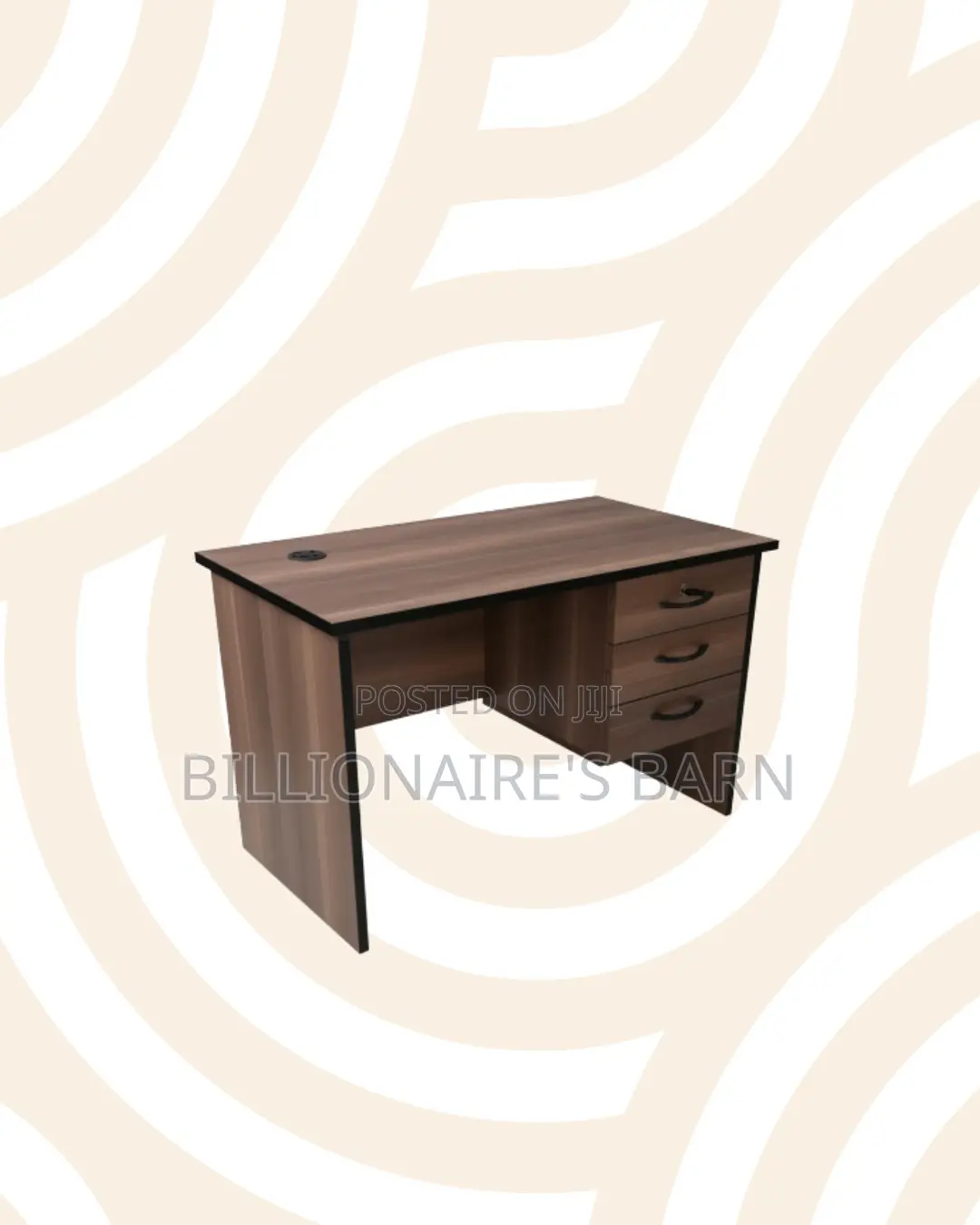 Compact 1.2m Wooden Desk With Drawers for Focused Home Office Work