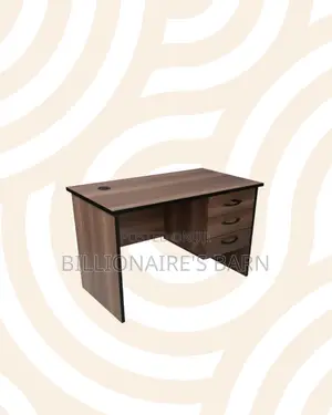 Compact 1.2m Wooden Desk With Drawers for Focused Home Office Work