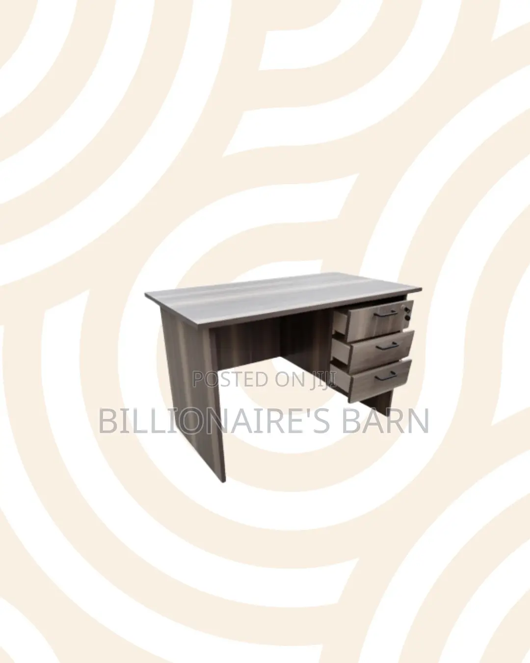 Compact 1.2m Wooden Desk With Drawers for Daily Study and Writing