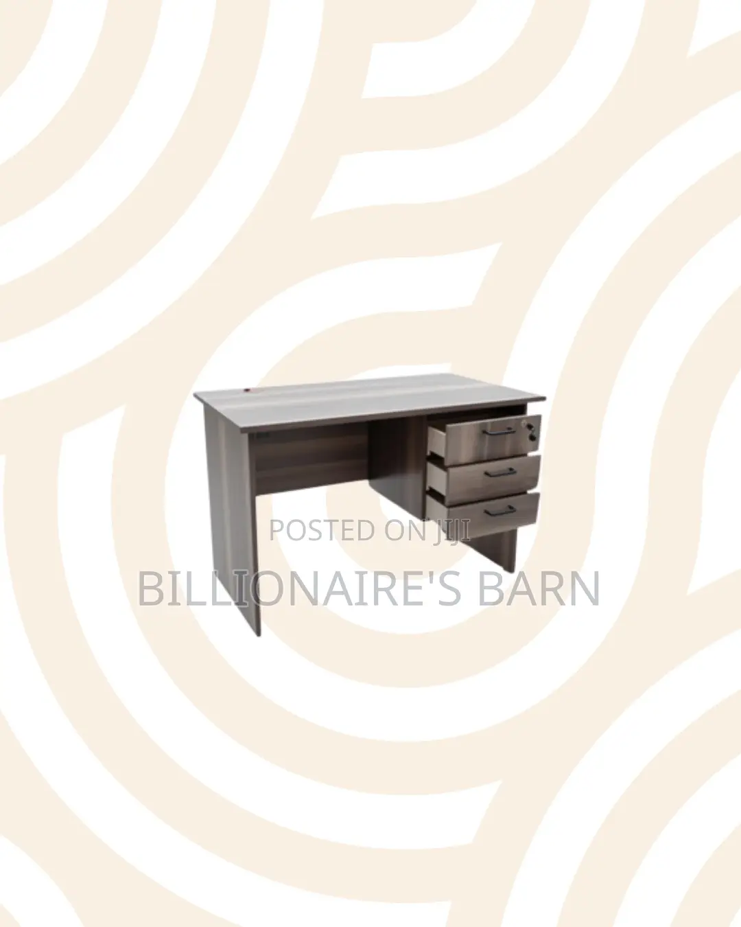 Compact 1.2m Wooden Desk With Drawers for Daily Study and Writing