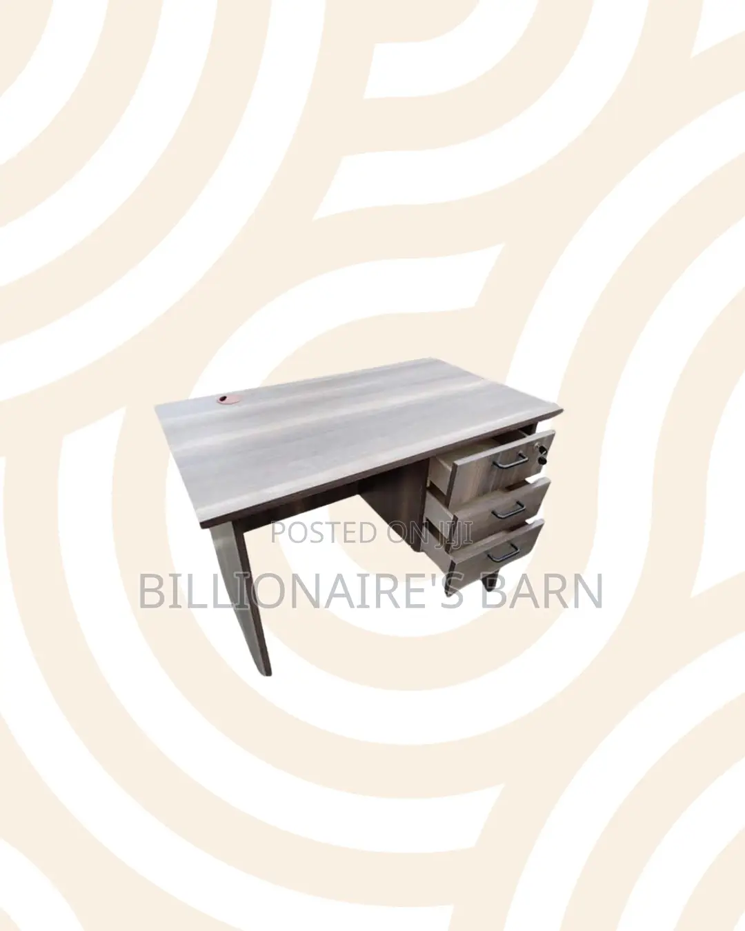 Compact 1.2m Wooden Desk With Drawers for Daily Study and Writing