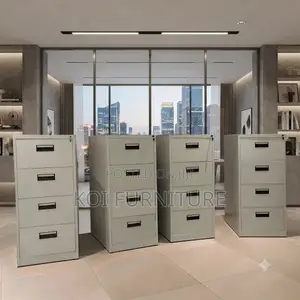 Office Cabinet; 4-Drawers Locker Steel Office Store Cabinet