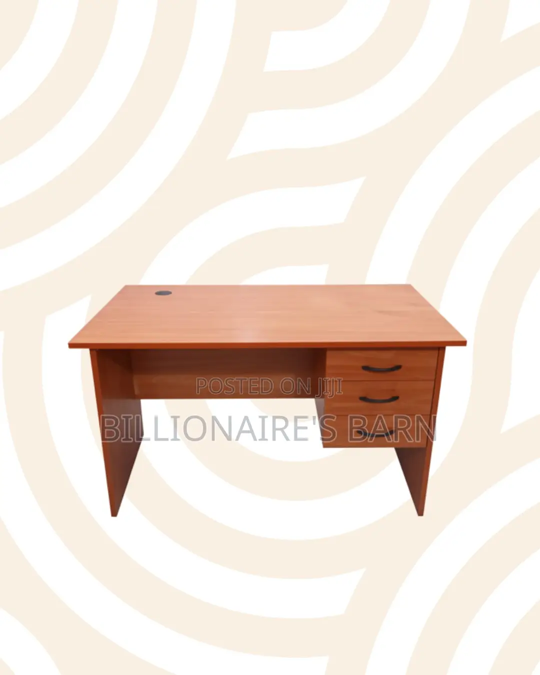 Compact 1.2m Wooden Desk With Drawers for Smooth Computer Work Routine