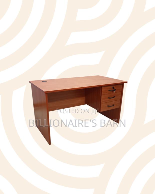 Compact 1.2m Wooden Desk With Drawers for Smooth Computer Work Routine - thumbnail 2