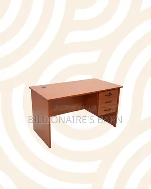 Compact 1.2m Wooden Desk With Drawers for Smooth Computer Work Routine