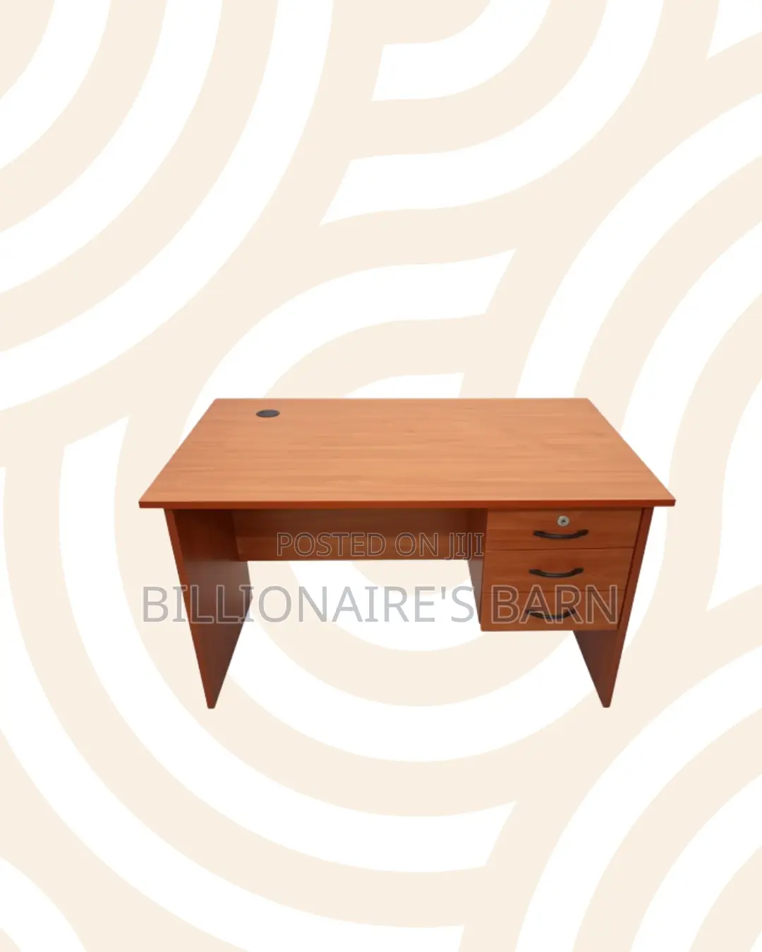 Compact 1.2m Wooden Desk With Drawers for Smooth Computer Work Routine