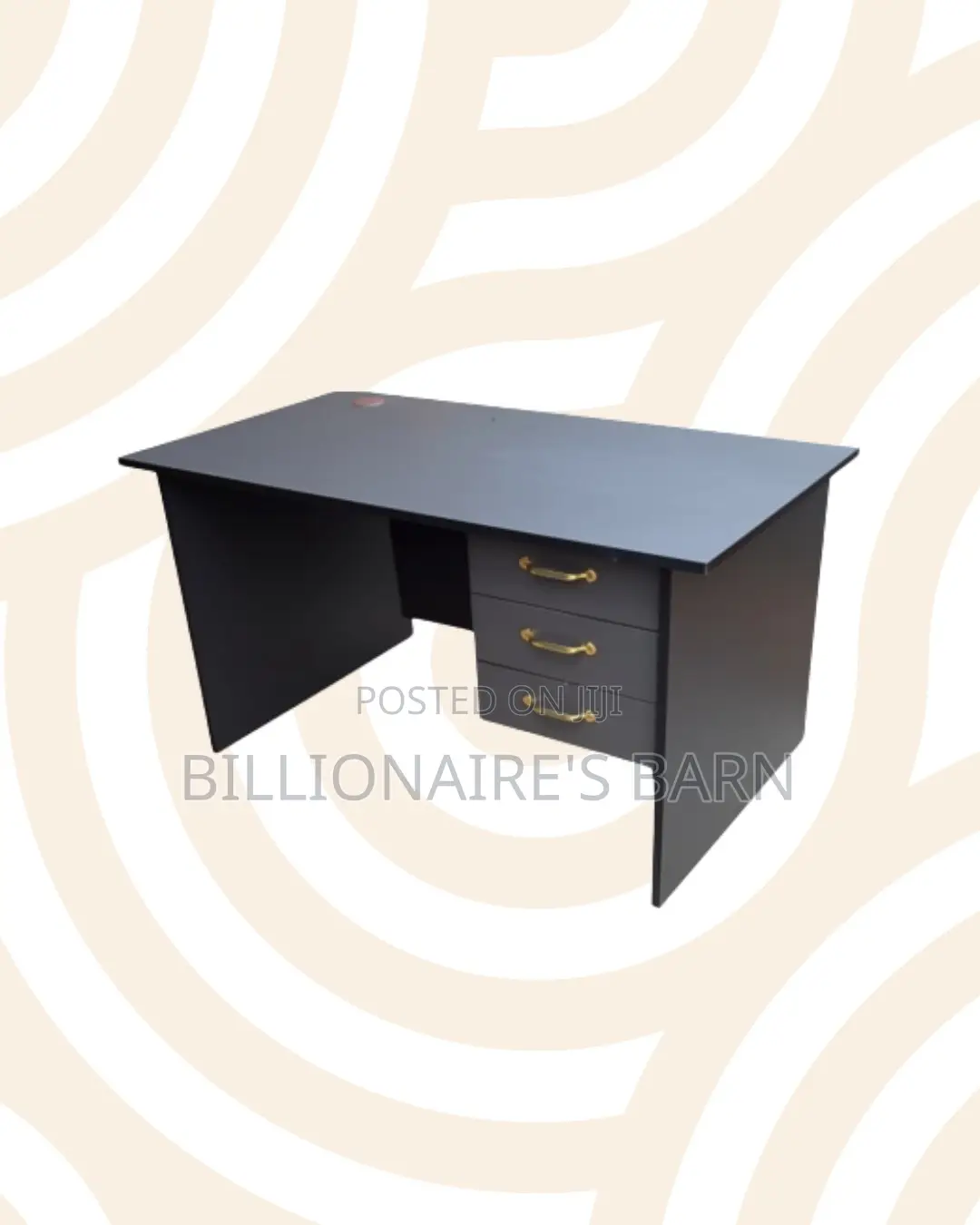 Compact 1.2m Wooden Desk With Drawers for Compact Remote Work Setups