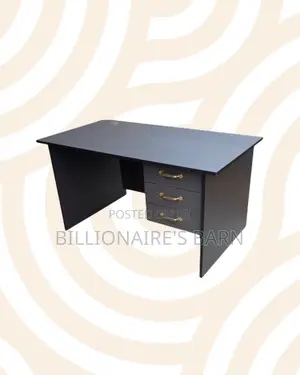 Compact 1.2m Wooden Desk With Drawers for Compact Remote Work Setups