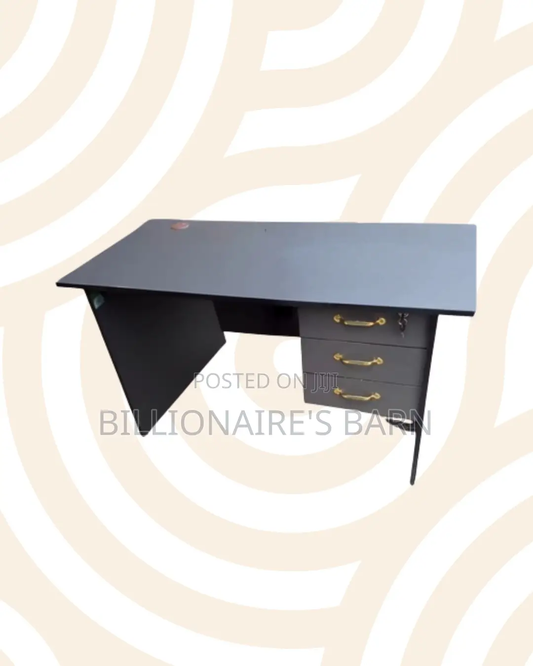 Compact 1.2m Wooden Desk With Drawers for Compact Remote Work Setups