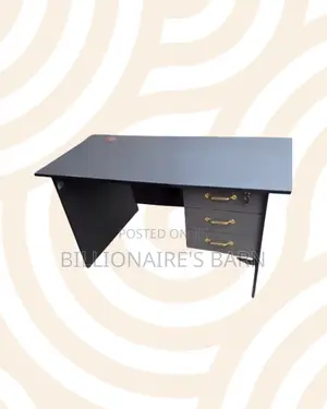 Compact 1.2m Wooden Desk With Drawers for Compact Remote Work Setups