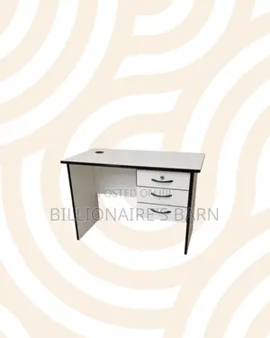 Compact 1.2m Wooden Desk With Drawers for Daily Paperwork and Tasks