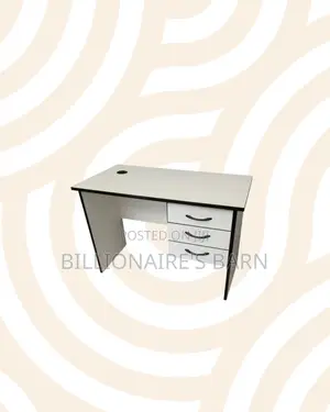 Compact 1.2m Wooden Desk With Drawers for Daily Paperwork and Tasks