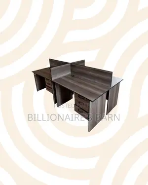 Practical 1m 4-Partition Wooden Bullpen Desk for Daily Study Sessions