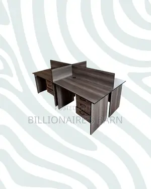 Practical 1.2m Four-Partition Wooden Bullpen Desk for Study Sessions