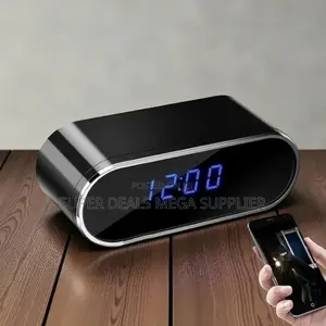 Premium Quality Wifi Alarm Table Clock Hidden Spy Camera
