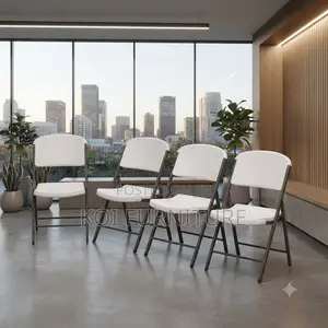 Office Chairs; Patio White Foldable Training Home Office Chairs