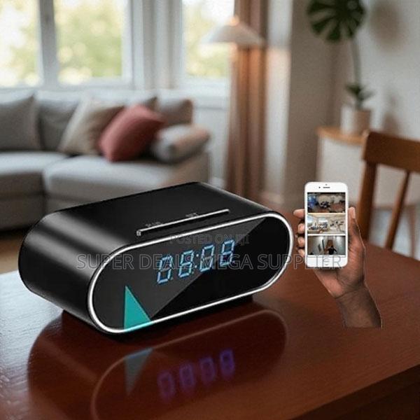 Long Battery Life Wifi Alarm Table Clock Hidden Spy Camera