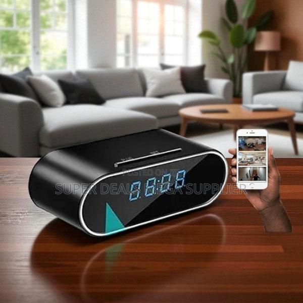 Outdoor Security Wifi Alarm Table Clock Hidden Spy Camera