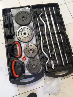 58kg Chrome Adjustable Dumbbell Set