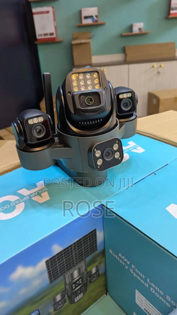 4g 4lens Solar CCTV - main view
