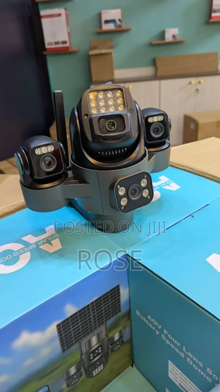 4g 4lens Solar CCTV