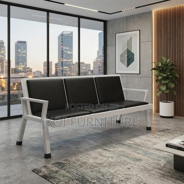 Office Bench; Three Seaters Up-Holstered Office Receptions Bench - thumbnail 2