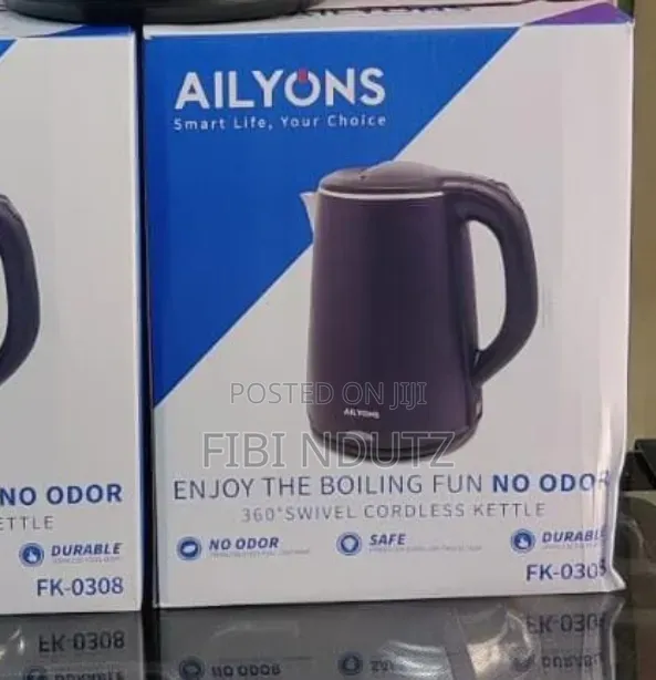 Black 2.2 Litres Ailyons Kettle/2.2l Kettle