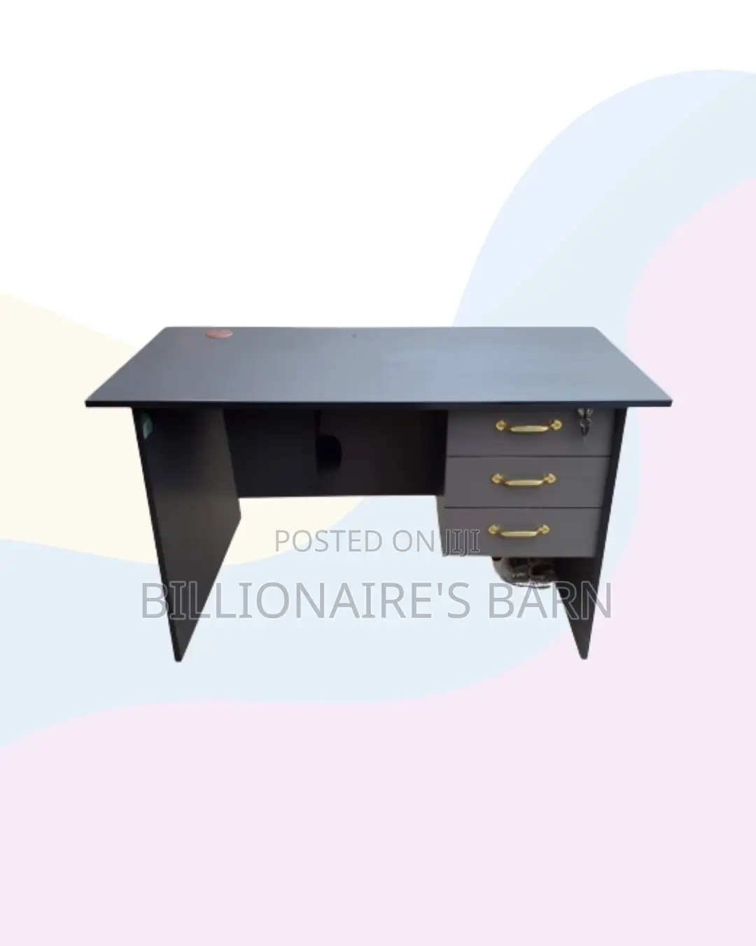 Compact 1m Wooden Desk for Comfortable Home Study Areas
