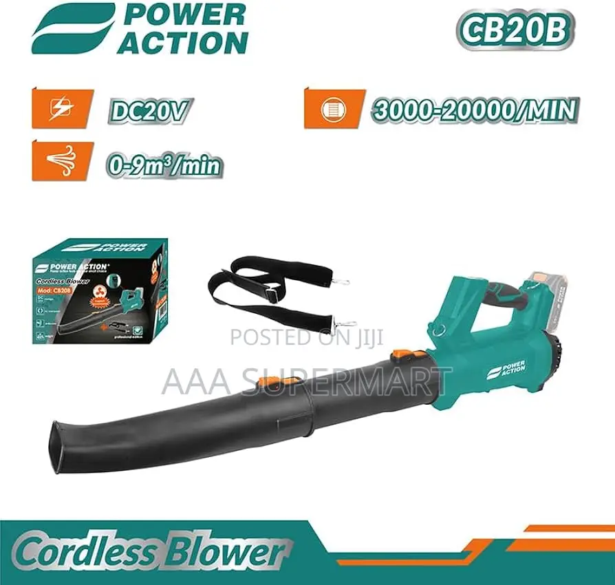 Ax-Cb20b Cordless Leaf Blower Power Action