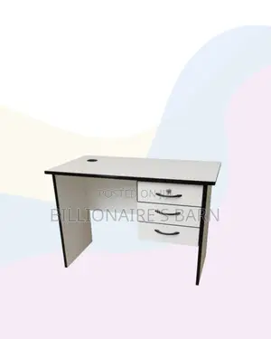 Compact 1m Wooden Desk for Clean Office Task Planning